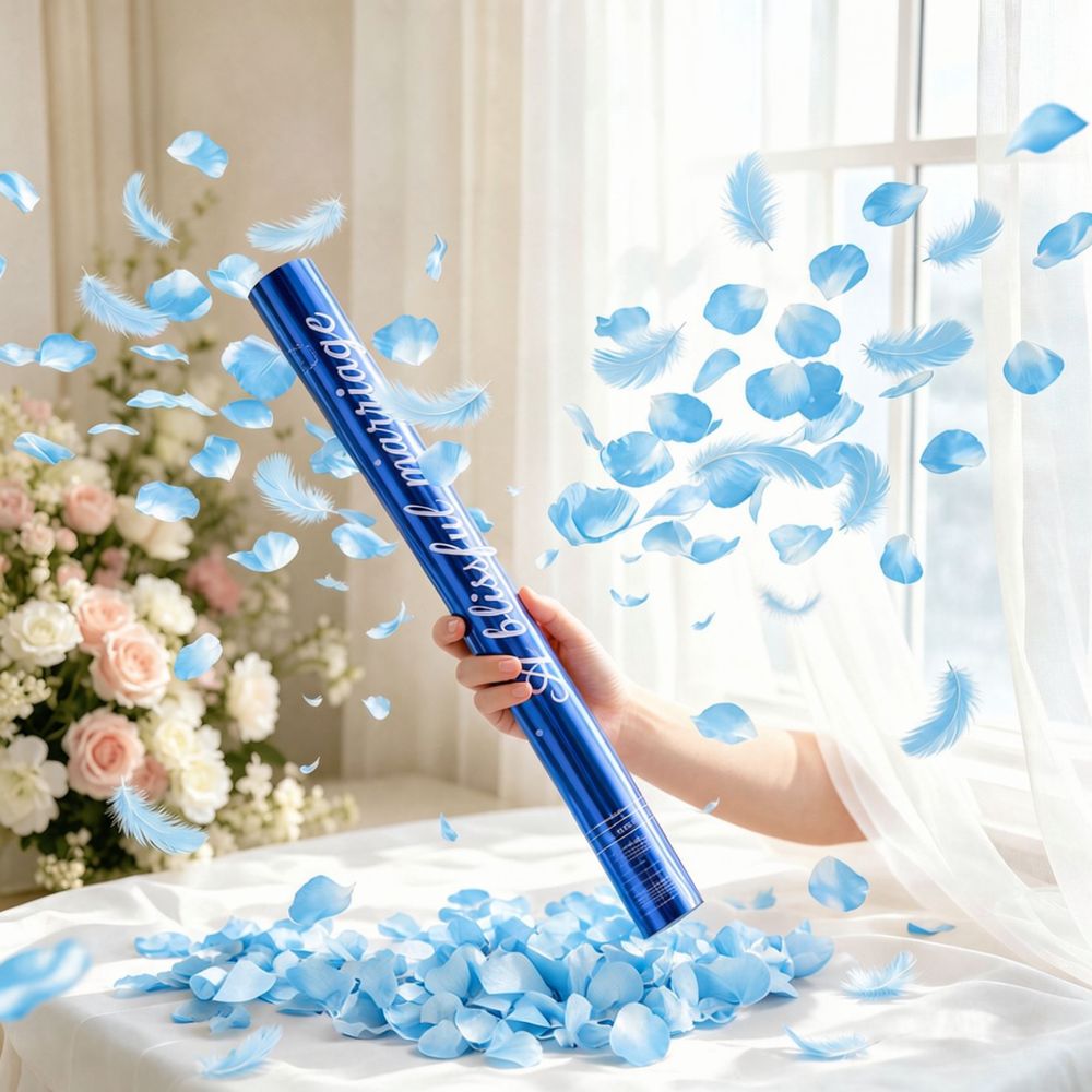 Confetti Cannon Tube - Canon à confettis portatif, lanceur de