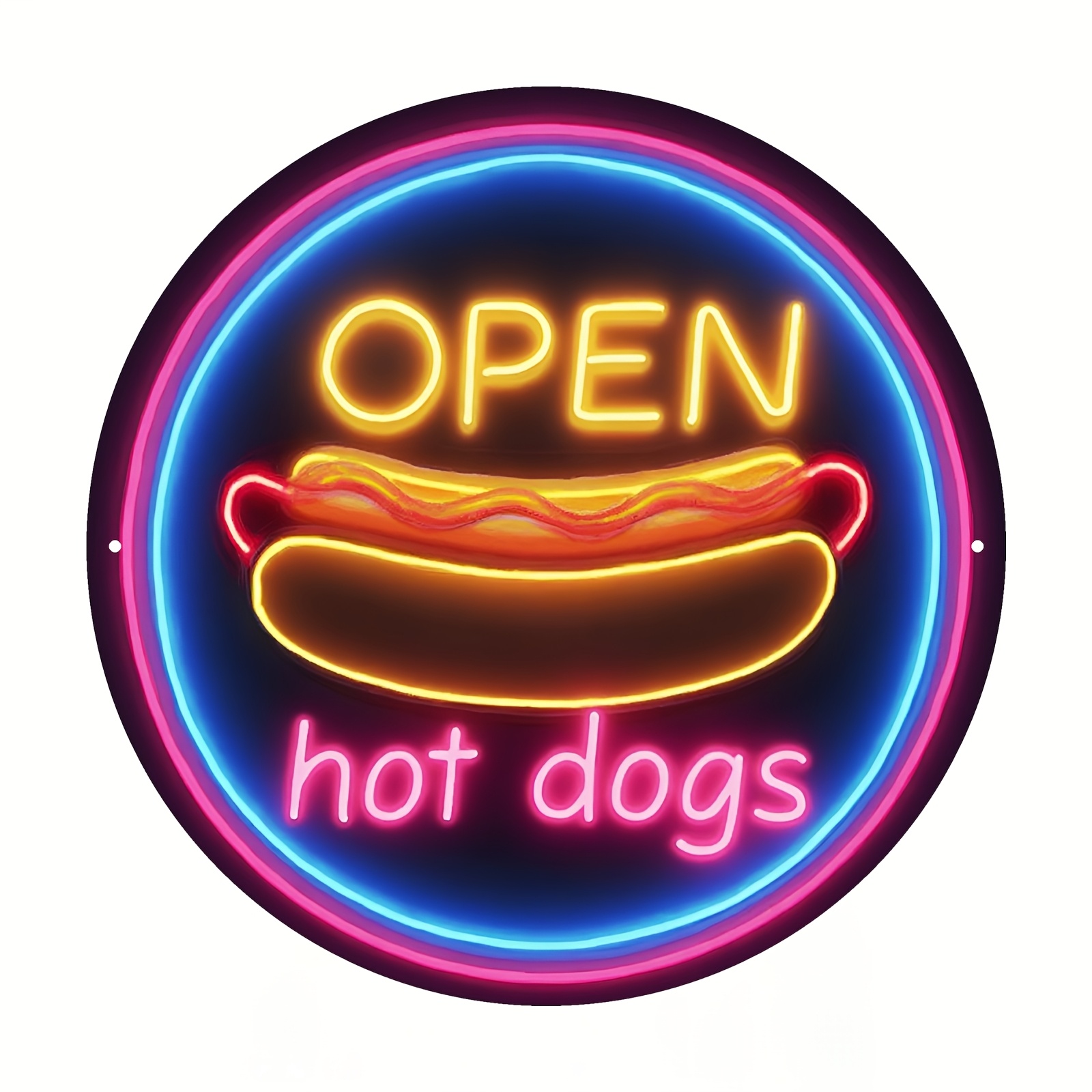 Neon Sign Party - Enseigne néon murale 2D plate, style