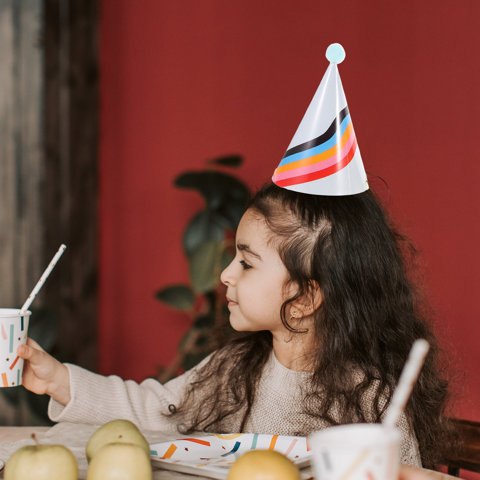 Party Hat Cone - 3 pièces de chapeaux d'anniversaire en