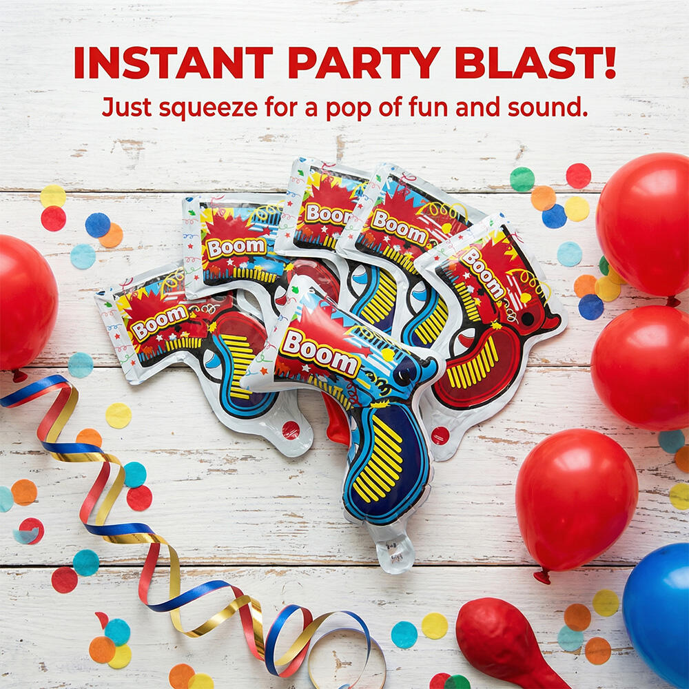 Confetti Cannon Tube - 10 pistolets à confettis gonflables pour