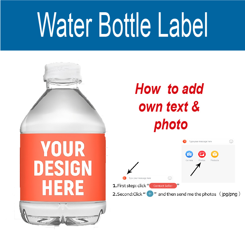 Event Suppliers - Étiquette personnalisée pour bouteille d'eau, cadeau