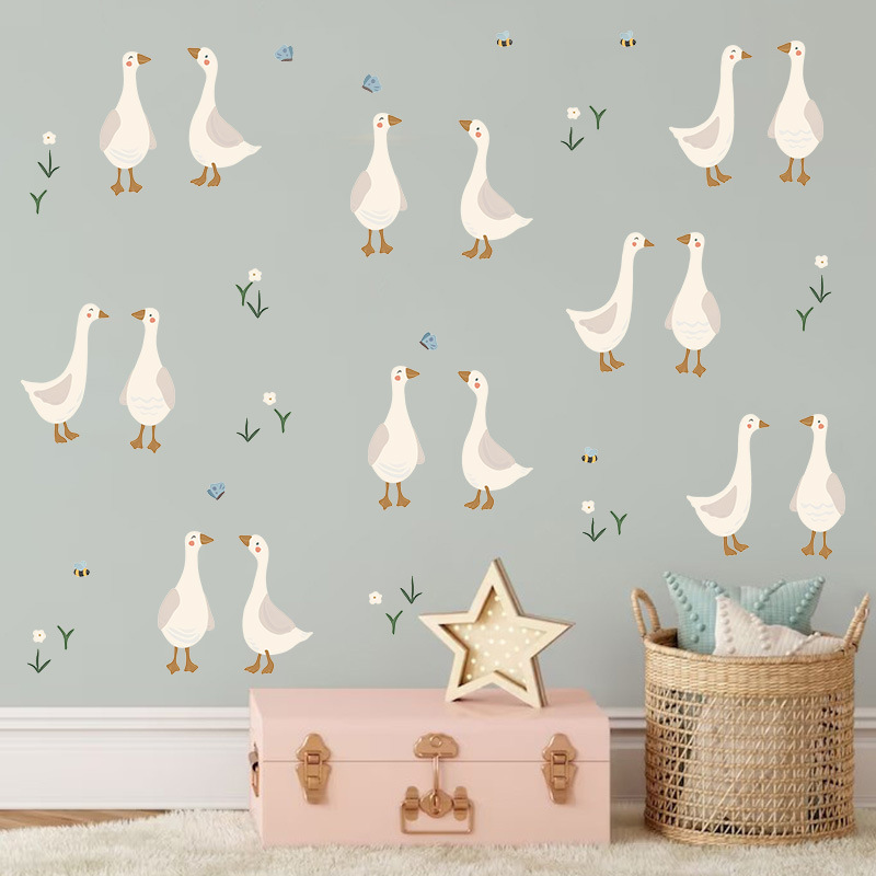 Flower Wall Panel - Autocollant mural en forme de canard