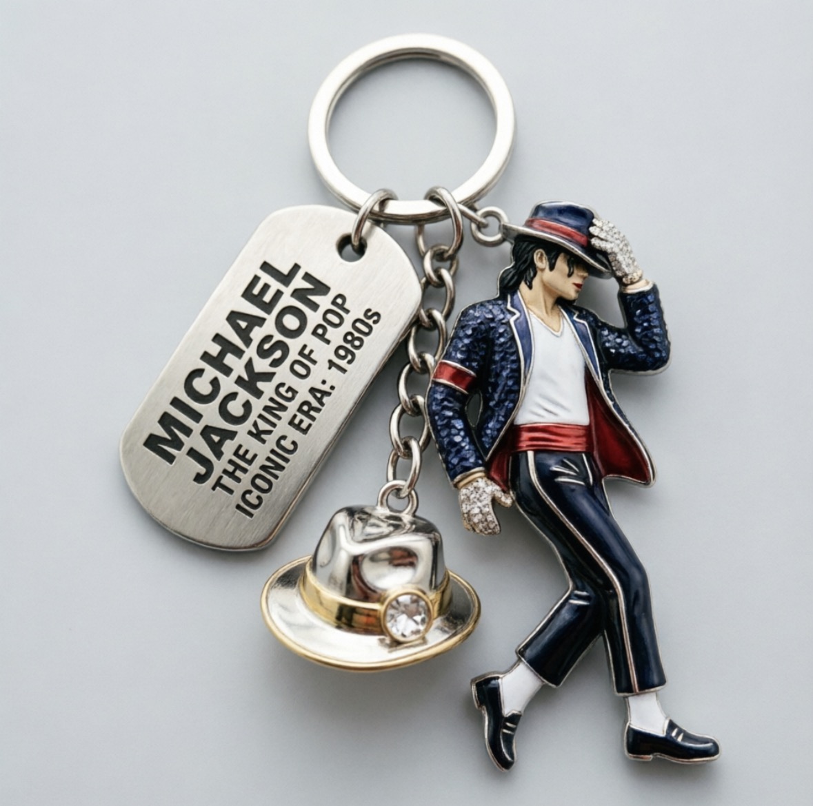 Event Party - Porte-clés Michael Jackson, pendentif pour sac