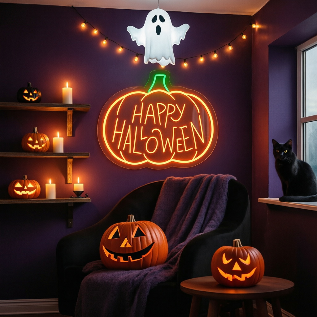 Enseigne néon Halloween person - Neon Sign Party avis et prix