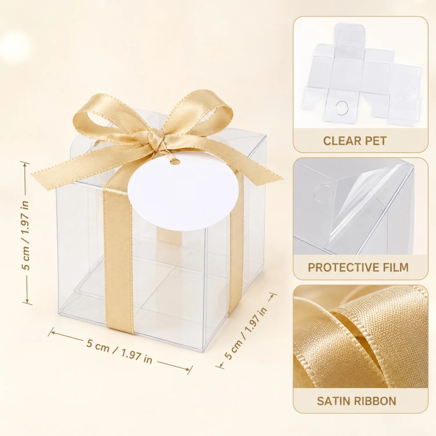 20/50 boîtes cadeaux transpare - Event Party Box avis et prix