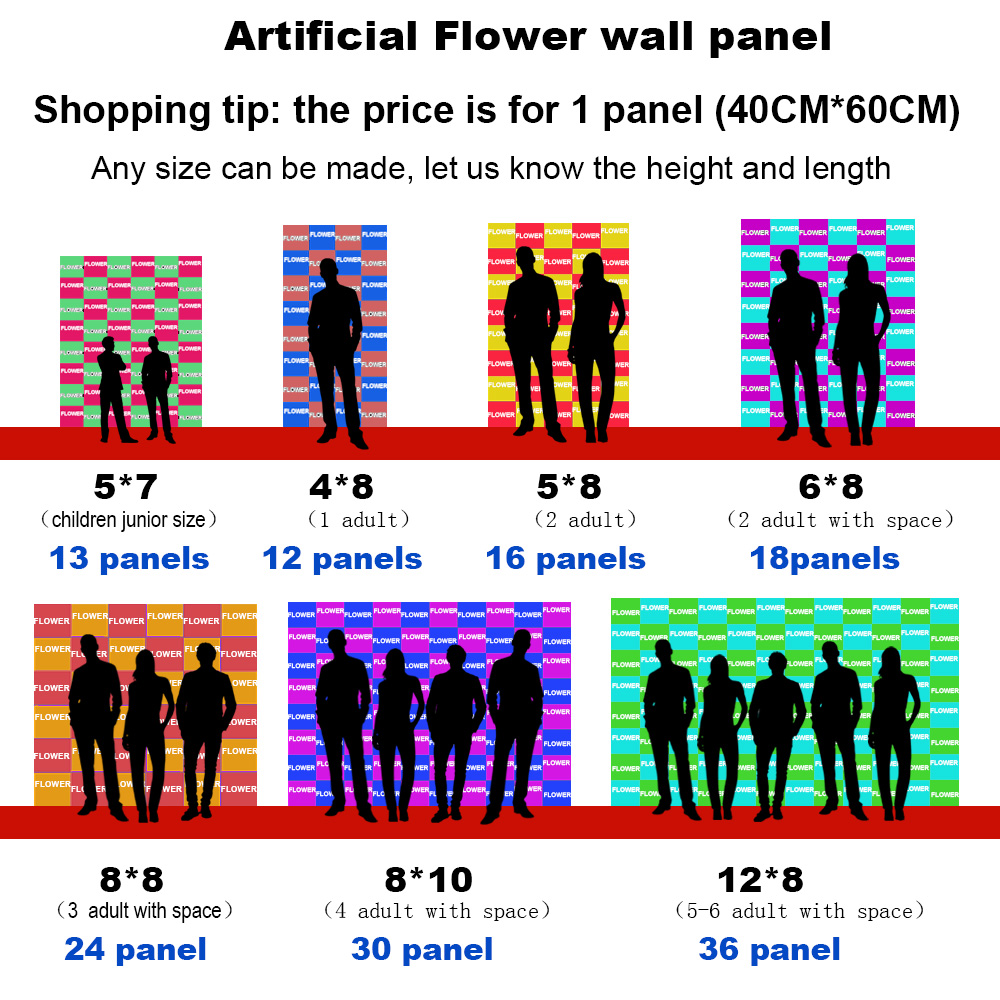 Plantes Artificielles de 15.7x - Flower Wall Panel avis et prix